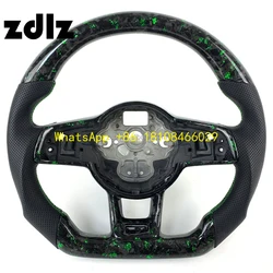 Volante de fibra de carbono forjada para VW Golf 7 GTI MK7/MK7.5