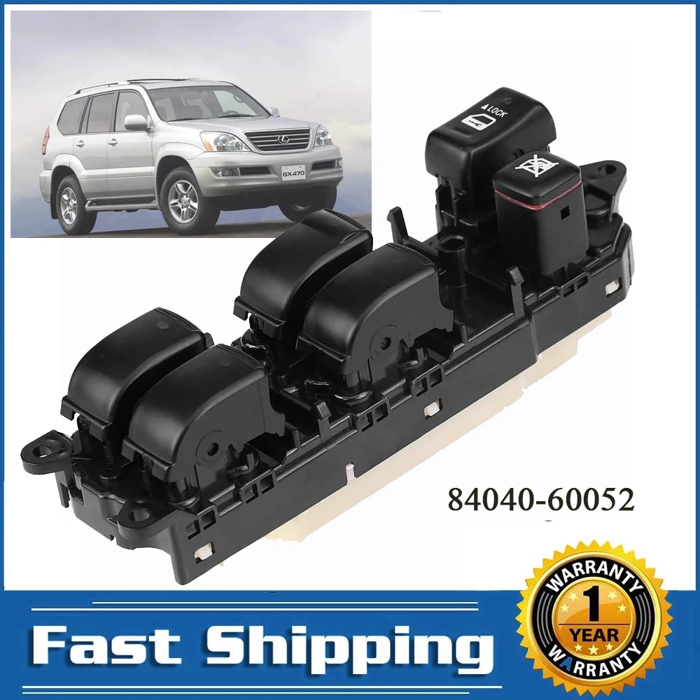 84040-33030 Interruptor elevalunas maestro Toyota Prado y Lexus RX/GX