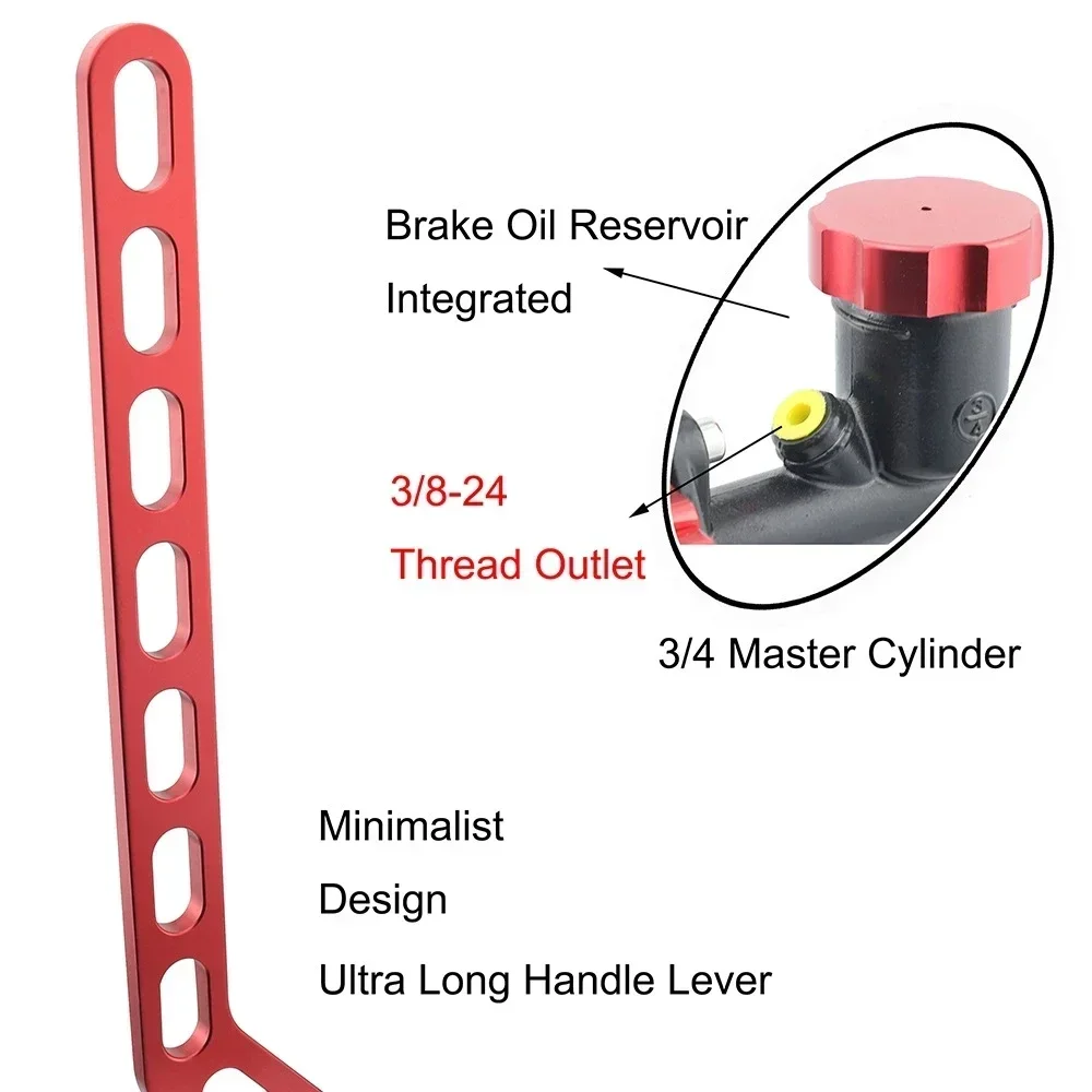 Freno de mano hidráulico universal aluminio para drift y rally - imagen 3