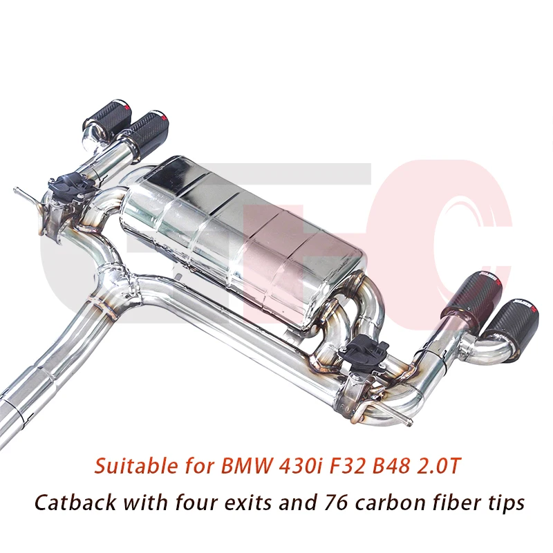 Puntas de escape de fibra de carbono para BMW 430i F32 2.0T - imagen 3