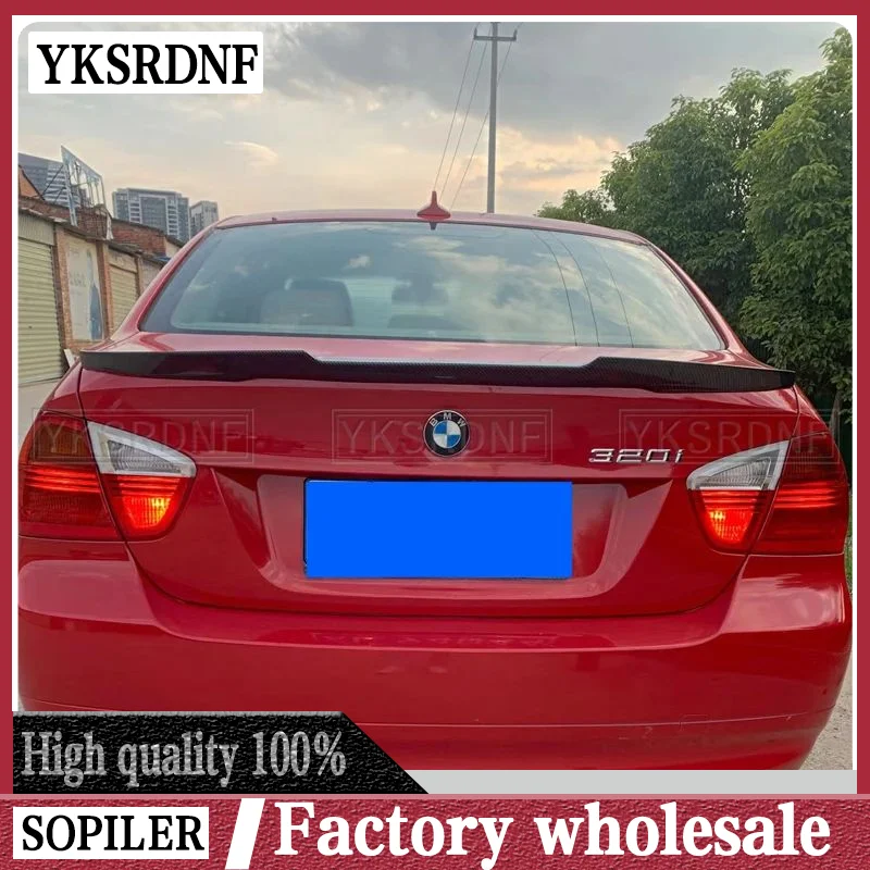 For BMW 3 Series 320i 320d E90 2005--2011 High Quality ABS Plastic M4 Style Rear Trunk Spoiler Trunk Cover Wing Car Accessories
