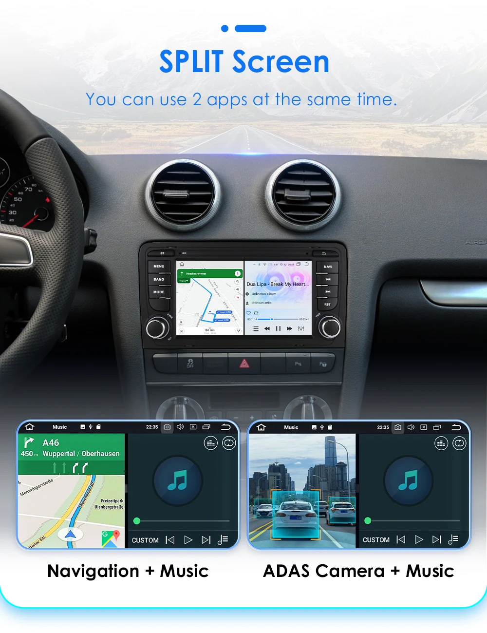 Autoradio GPS 2Din Hizpo con CarPlay para Ford Focus Fiesta Mondeo - imagen 3