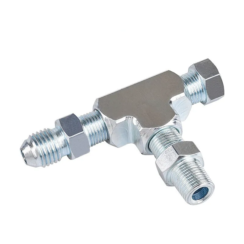 Adaptador en T 1/8 NPT a 4AN para sensor de presión de aceite - imagen 5