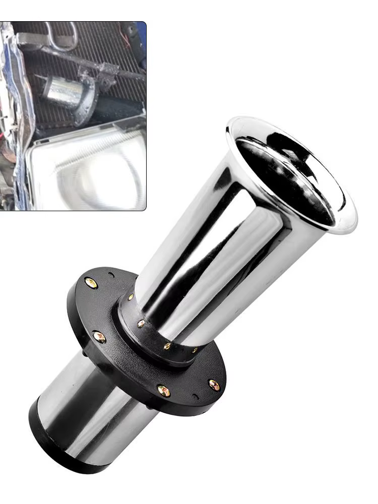 Bocina de aire vintage cromada para coche