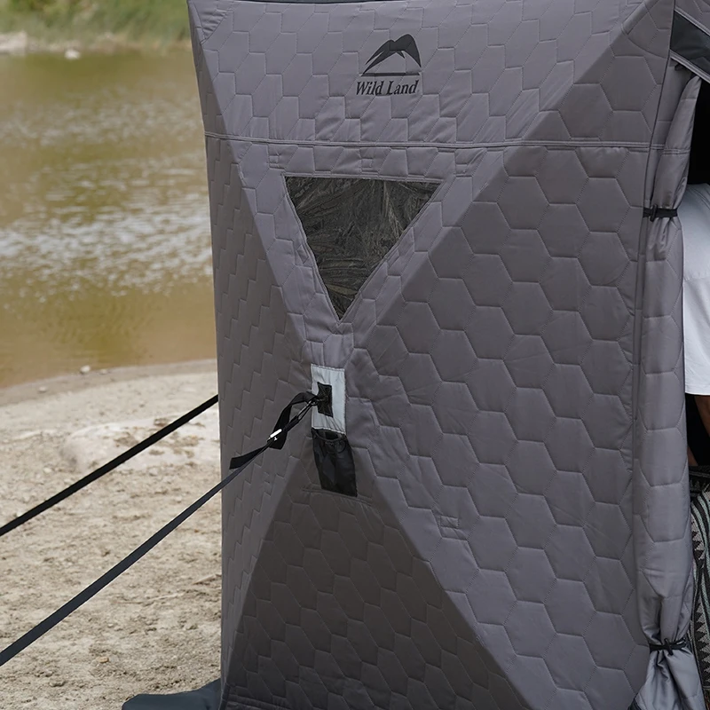 Tienda de campaña invernal resistente pesca hielo sauna exterior - imagen 2