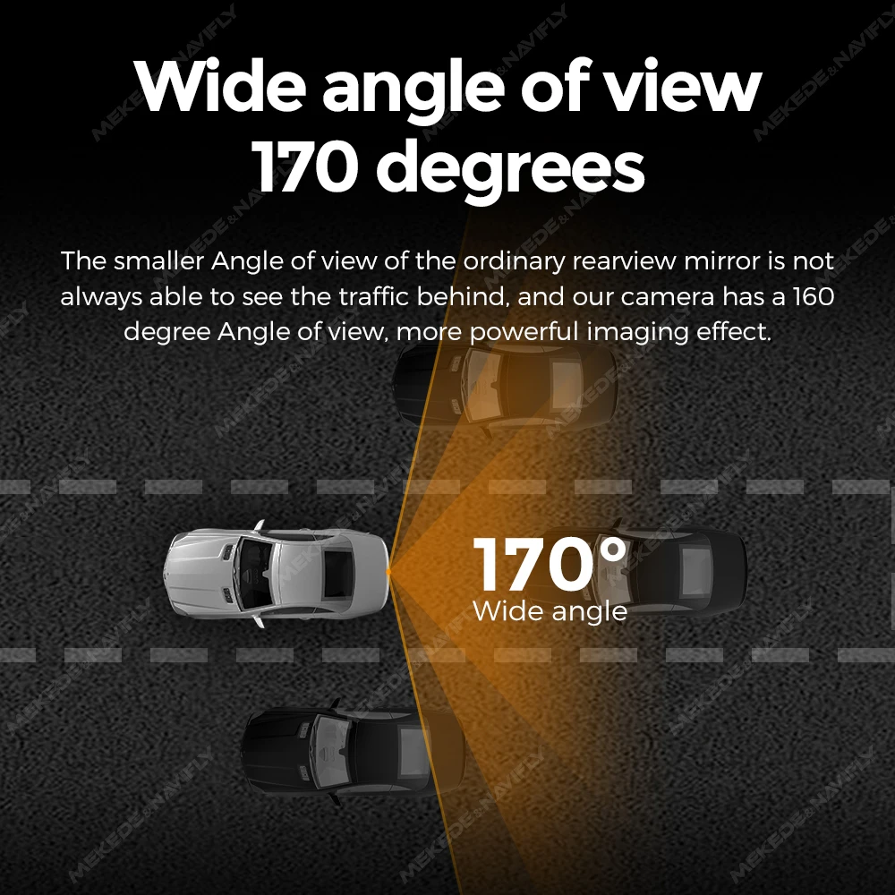 Cámara trasera MEKEDE 1080P AHD IP68 con visión nocturna para coche - imagen 3