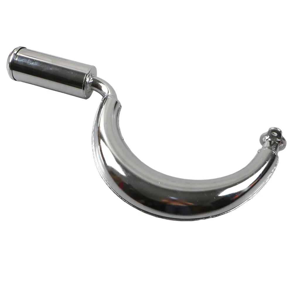 Tubo de escape tipo banana 2T para bicicleta motorizada 49-80 cc