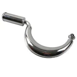 Tubo de escape tipo banana 2T para bicicleta motorizada 49-80 cc