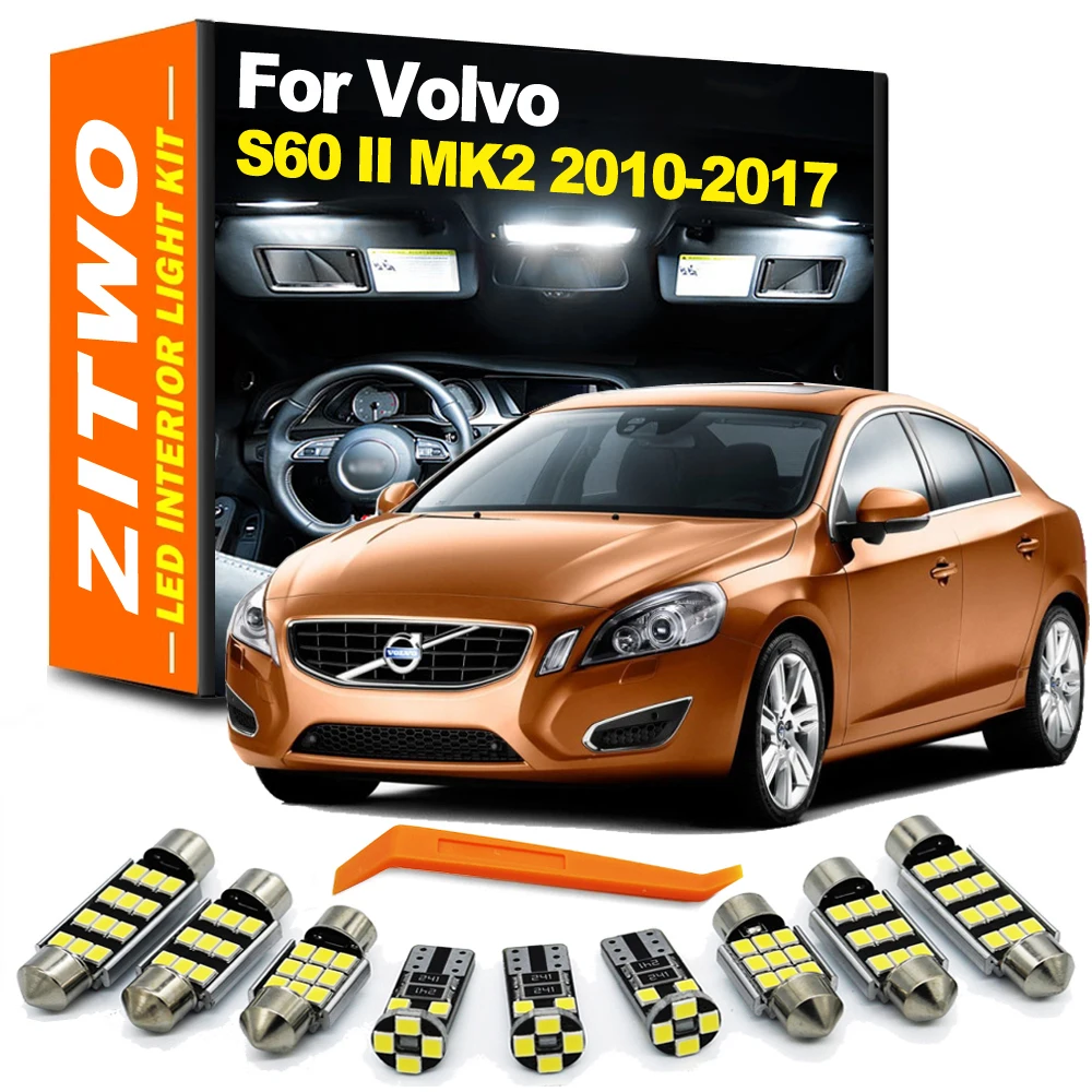 Volvo S60 II MK2 Kit luz interior LED Bombillas mapa