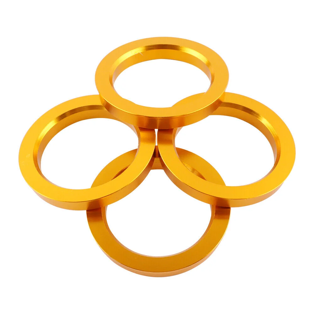 Anillos centradores de buje de aluminio dorado