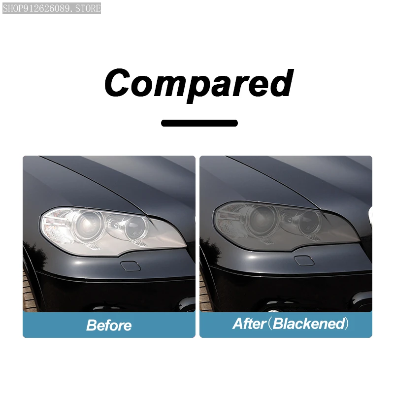 Película protectora faros tintado negro ahumado TPU – BMW X5 E70 F15 - imagen 3