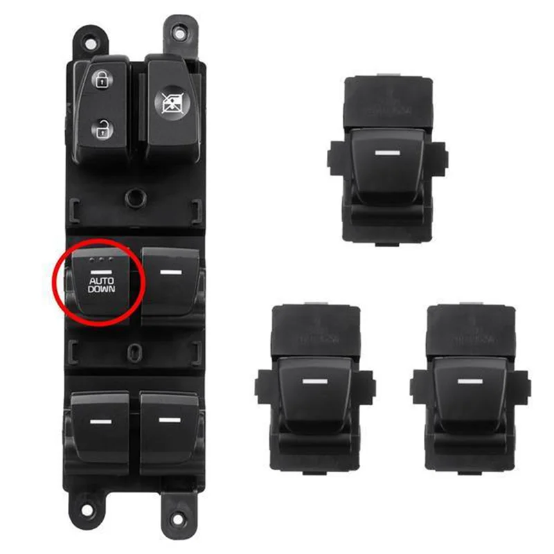 Interruptor elevalunas Hyundai Creta IX25 2014-2019 retroiluminado OEM - imagen 5