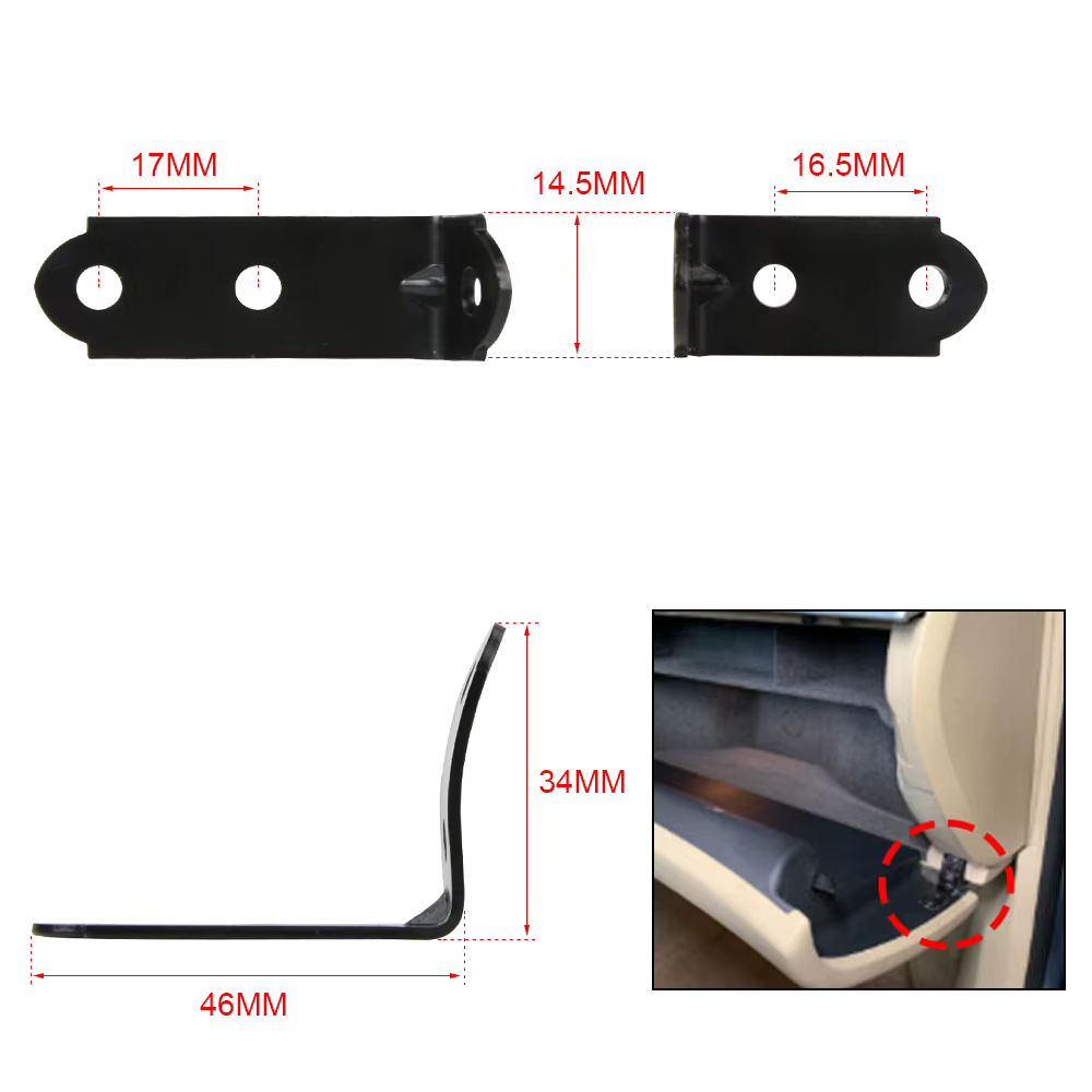 WLR Kit de reparación de bisagra de guantera Audi A4 B6/B7 - imagen 5