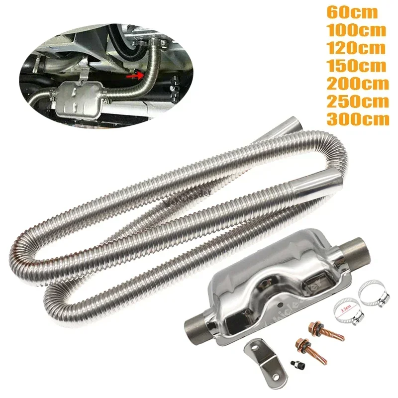 Kit calefacción coche diesel con abrazaderas acero inoxidable y tubo