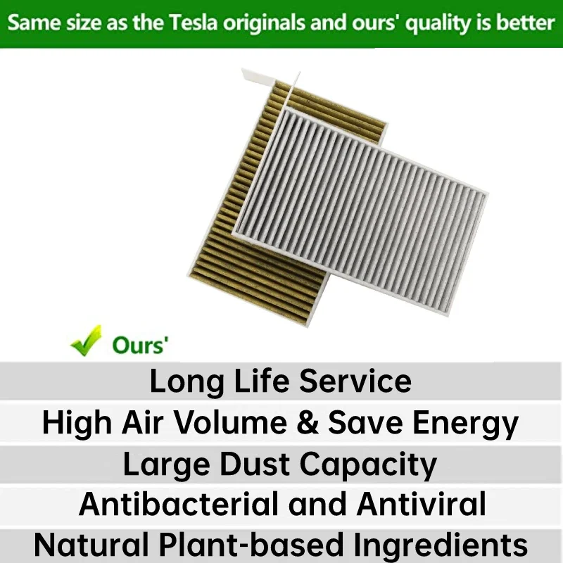 Filtro HEPA WESTGUARD de habitáculo compatible con Tesla Model 3 y Y - imagen 4