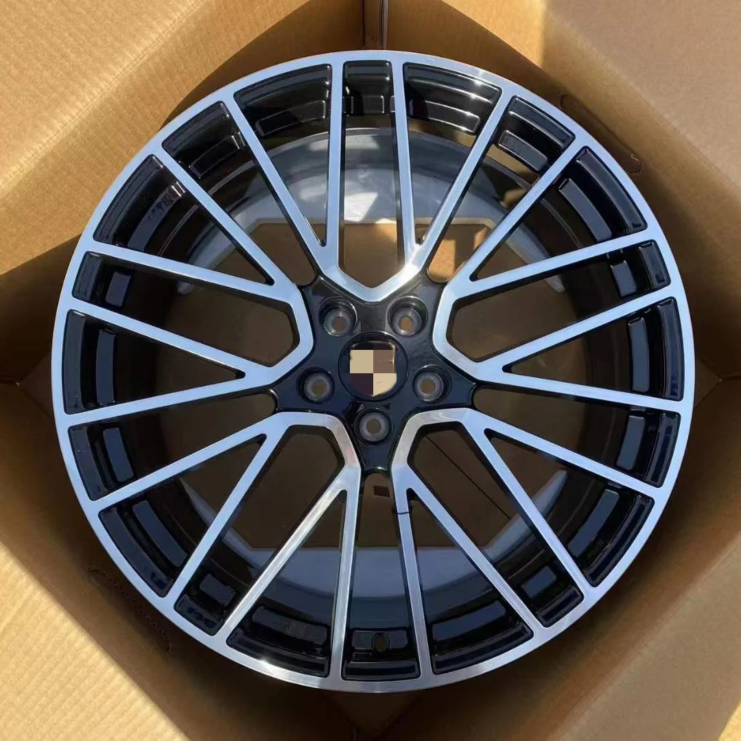 Llantas forjadas negras mate 5x130 ET25 Porsche Panamera - imagen 4