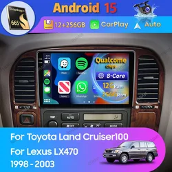 Android Auto doble DIN para Lexus LX470 y Toyota LC100 1998-2003