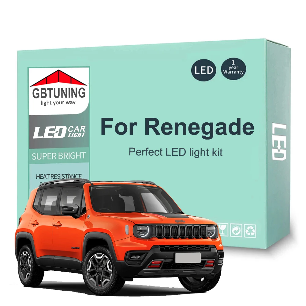 Kit bombillas LED Jeep Renegade 2015-2021 maletero techo Canbus