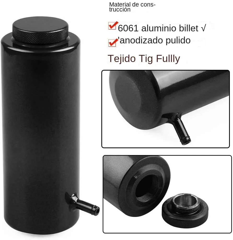 Depósito de expansión de refrigerante universal de aluminio para coche - imagen 4
