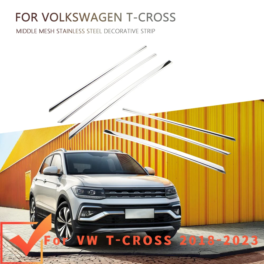 Moldura de rejilla delantera para Volkswagen T-Cross 2018-2023 - imagen 2
