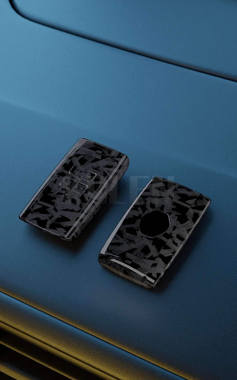 Funda instalada en la llave del coche