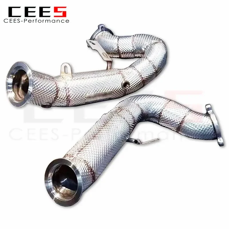 Downpipe alto rendimiento Porsche Macan 3.0T S/Turbo - Acero inoxidable