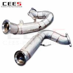 Downpipe alto rendimiento Porsche Macan 3.0T S/Turbo - Acero inoxidable