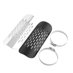 Silenciador universal de escape para moto con protector térmico