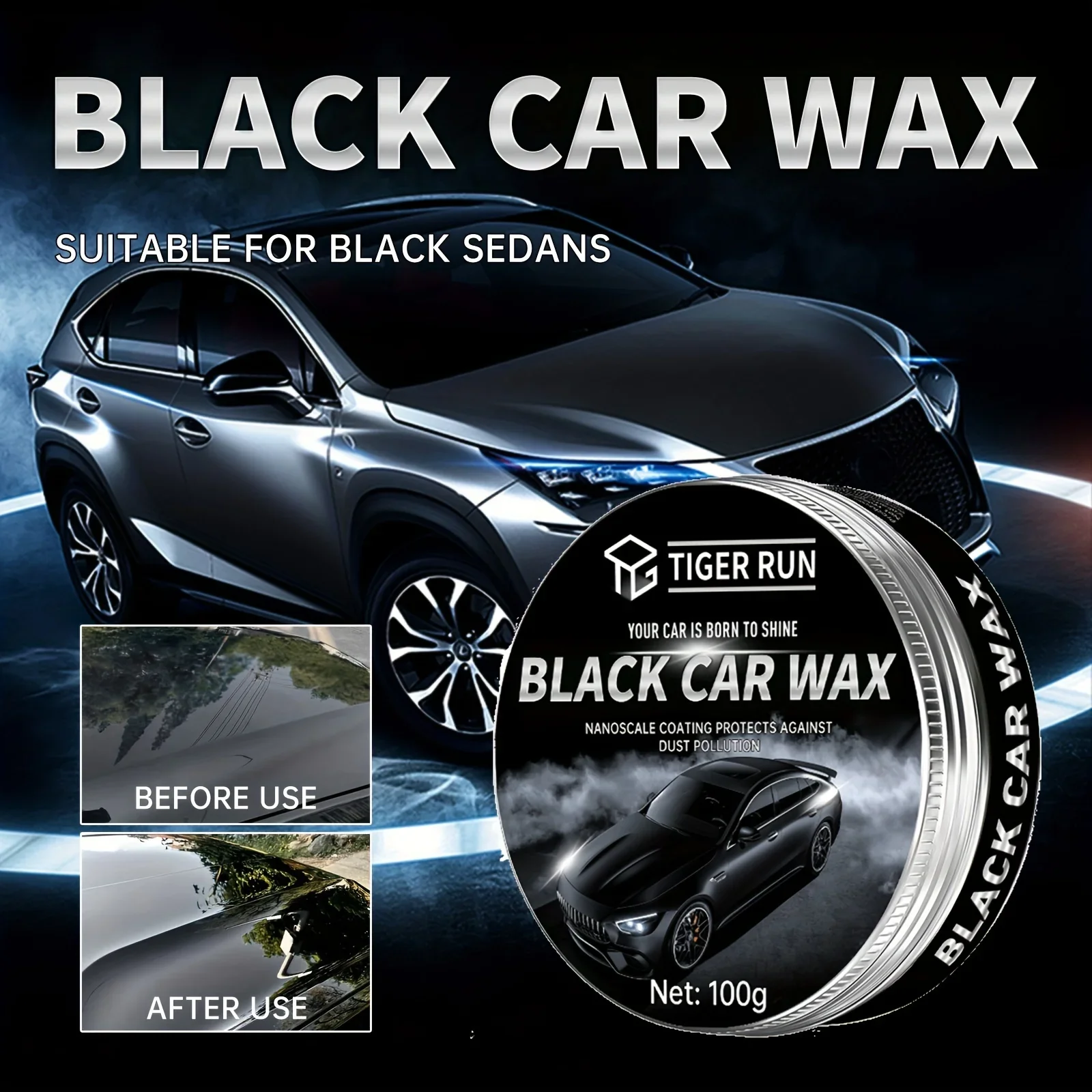 Kit removedor arañazos marcas de remolino pulido coche negro