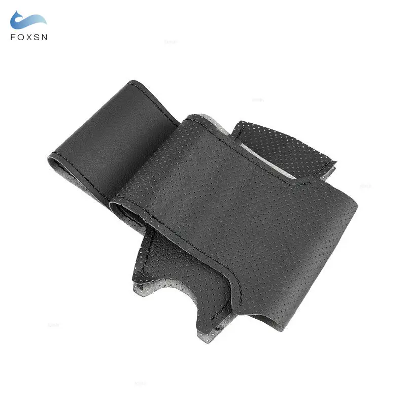 Funda de volante en cuero perforado para Hyundai Santa Fe 2006-2012 - imagen 2