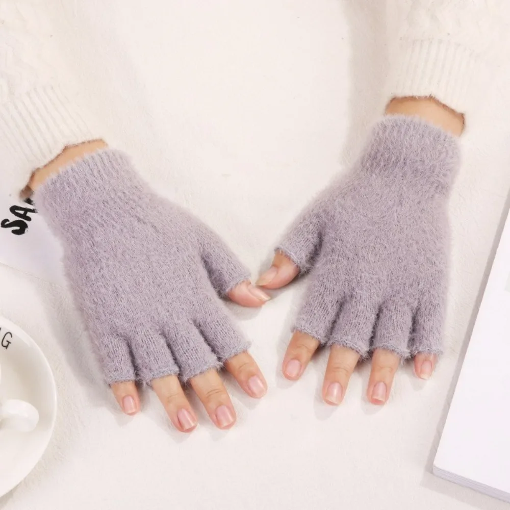 Guantes sin dedos térmicos con pantalla táctil para adultos - imagen 3