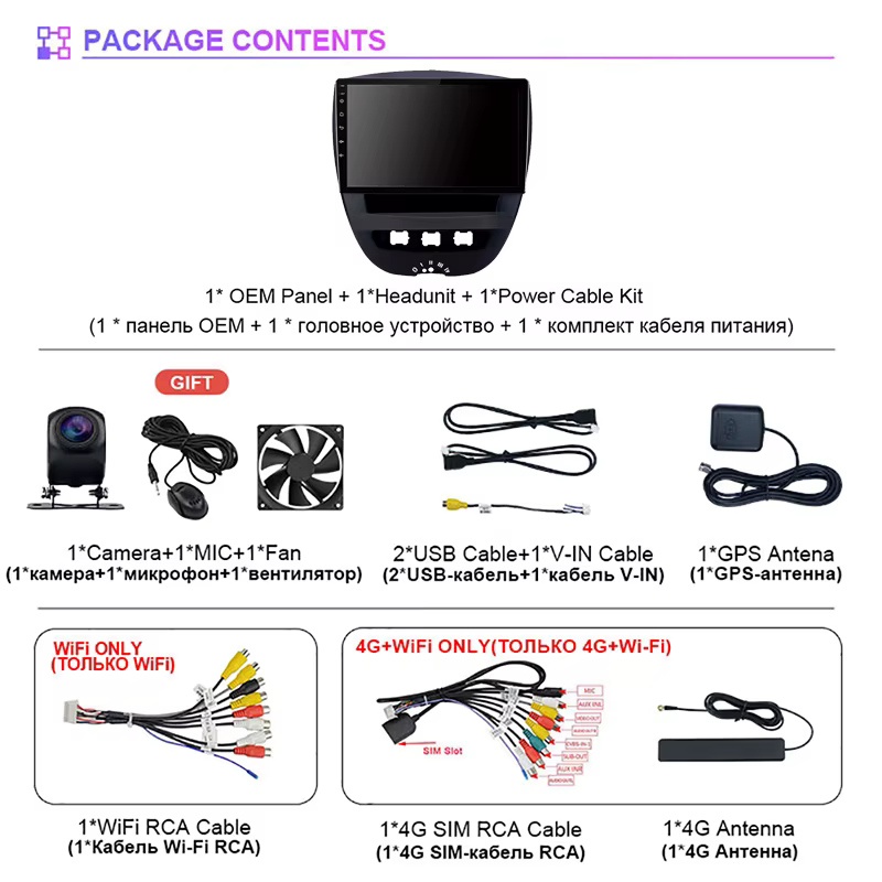 Qualcomm Android 15 CarPlay Auto Radio reproductor Multimedia para Peugeot 107, Citroen C1, Toyota Aygo - imagen 2