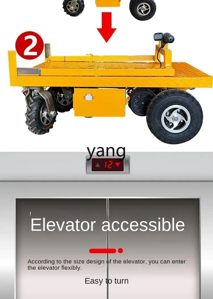 Jq carrito plataforma eléctrica plegable – taller automoción - imagen 5