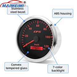 Velocímetro GPS impermeable de 110 mm con 7 colores para coche y barco