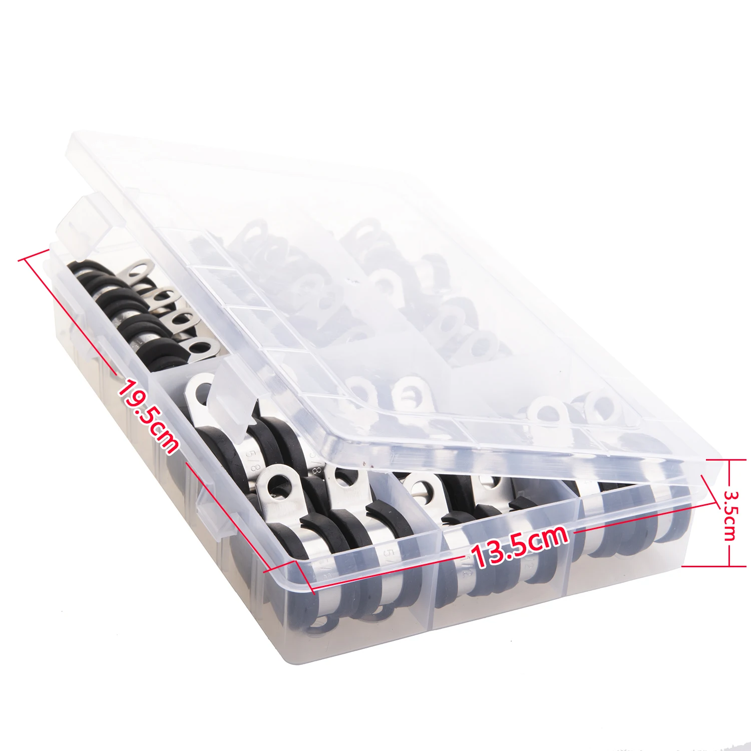 Kit abrazaderas cable acero inoxidable (52 pcs) - imagen 5