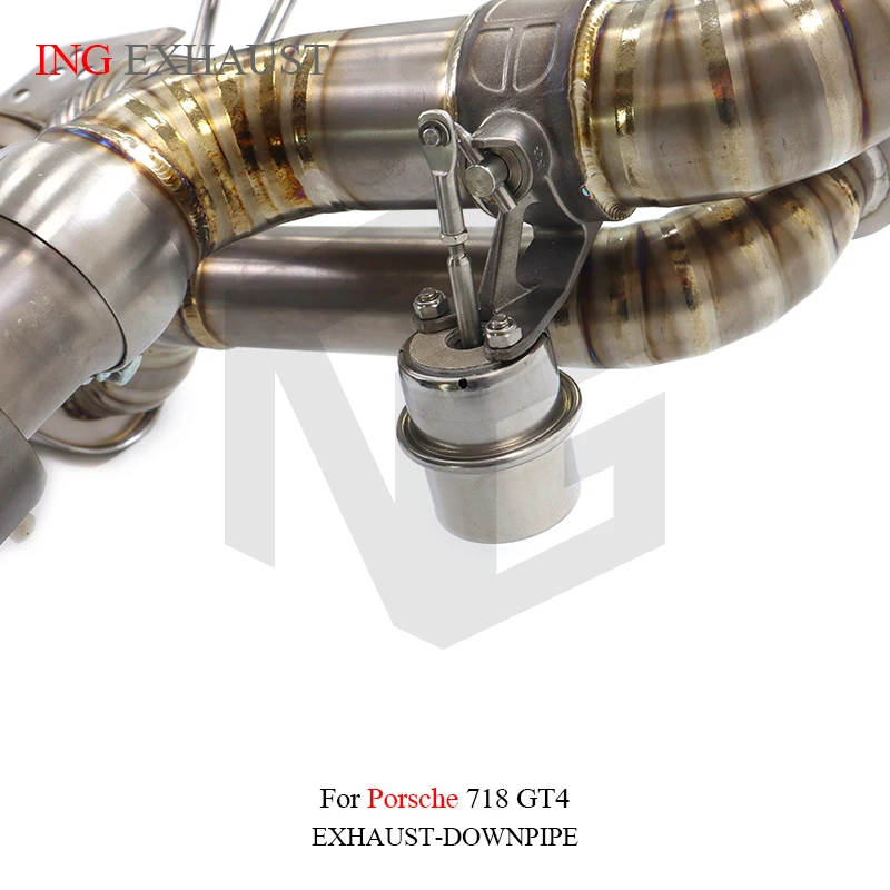 ING nuevo escape catback para Porsche 718 GT4 silenciador automático rendimiento válvula de vacío sistema de motor - imagen 3