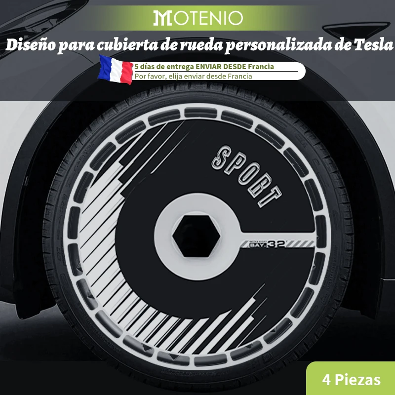 Tapones de 19 y 20 pulgadas, diseño de 4 Uds. Para TESLA modelo 3/Y/S/X/Cybertruck, tapa de cubierta de rueda completa, accesorio de repuesto
