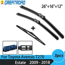 Escobillas limpiaparabrisas Toyota Avensis T270 Estate 2009-2018 26