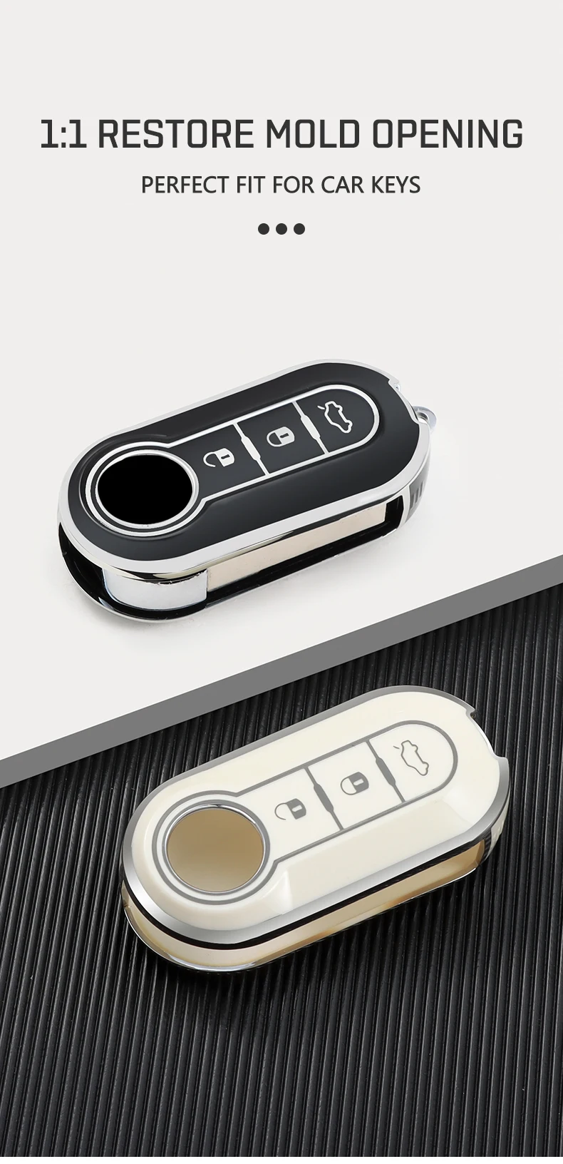 Compatibilidad de la funda TPU con llaves Fiat