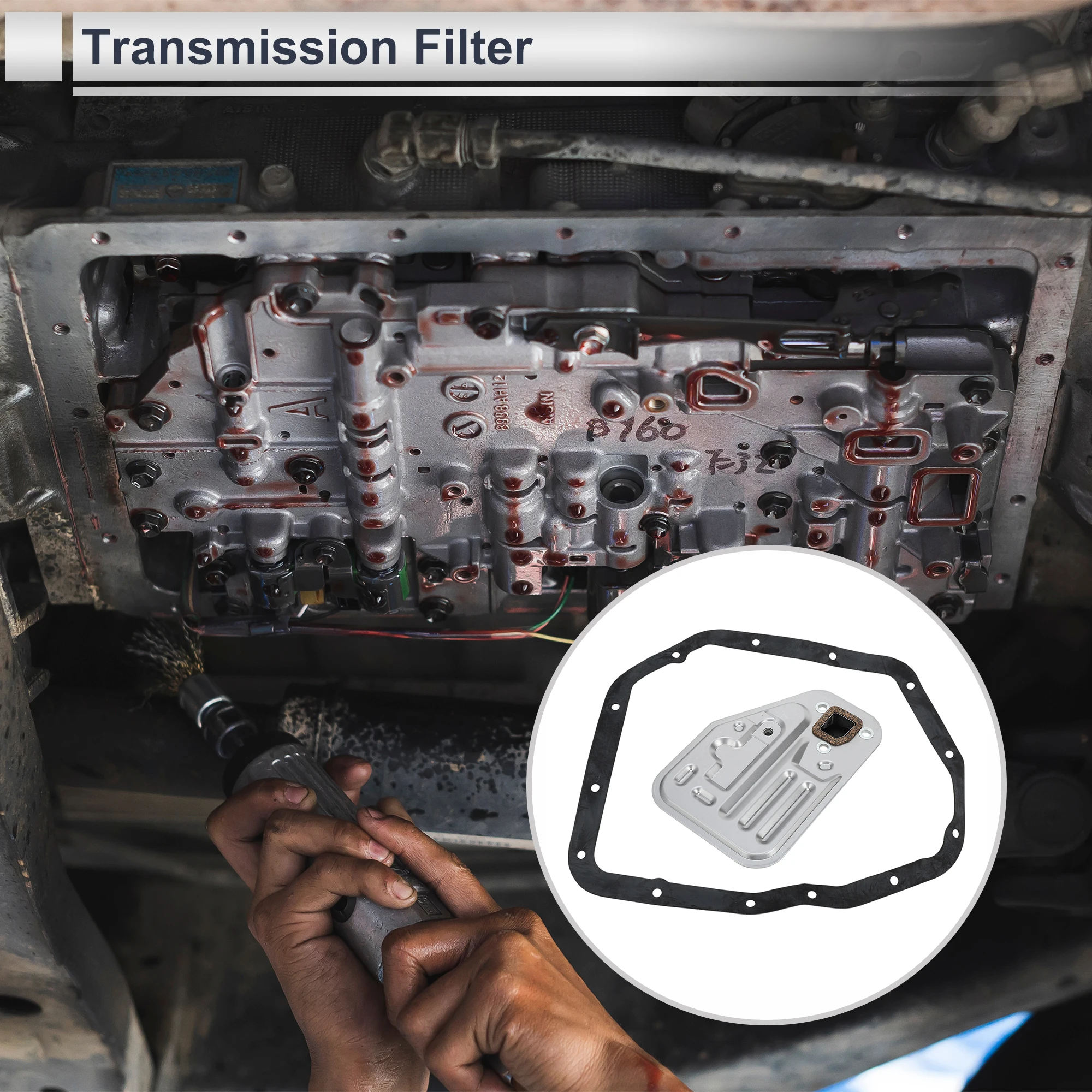 Kit de filtro de transmisión UXCELL con junta para Mitsubishi Galant - imagen 2