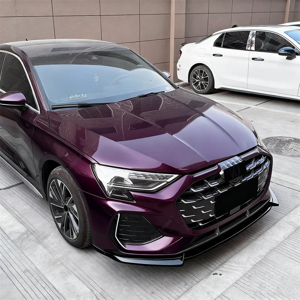 Divisor difusor de alerón de parachoques delantero de coche para Audi A3 S-Line / S3 8Y Facelift 2024-2025 + Sportback / Saloon Bodykits Tuning - imagen 3