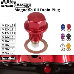 Kit tapón magnético drenaje aceite M12-M14 aleación aluminio