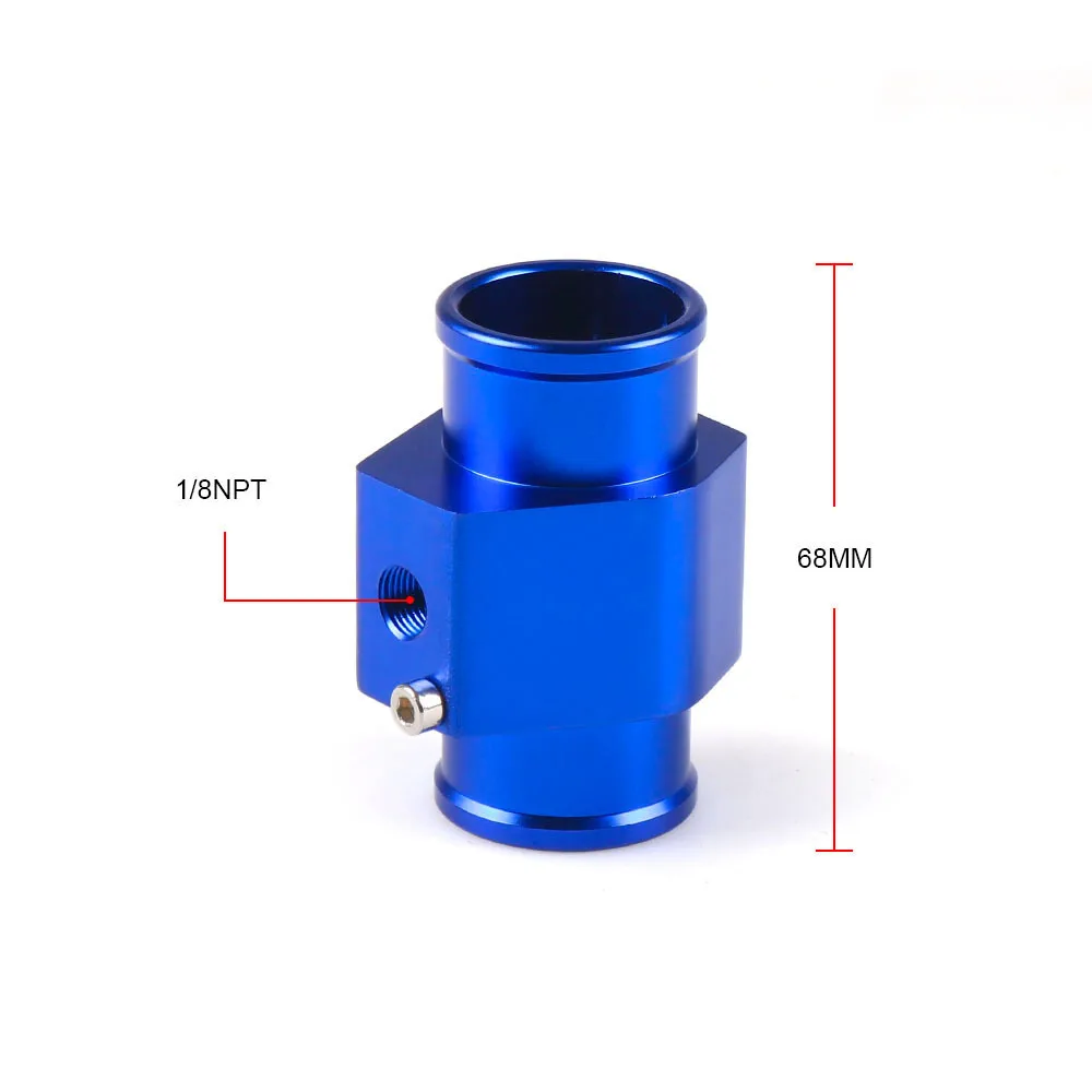Manguera de agua, Sensor de temperatura del refrigerante, adaptador de manguera para Sensor 26mm 28mm 30mm 32mm 34mm 36mm 38mm 40mm Universal azul - imagen 2