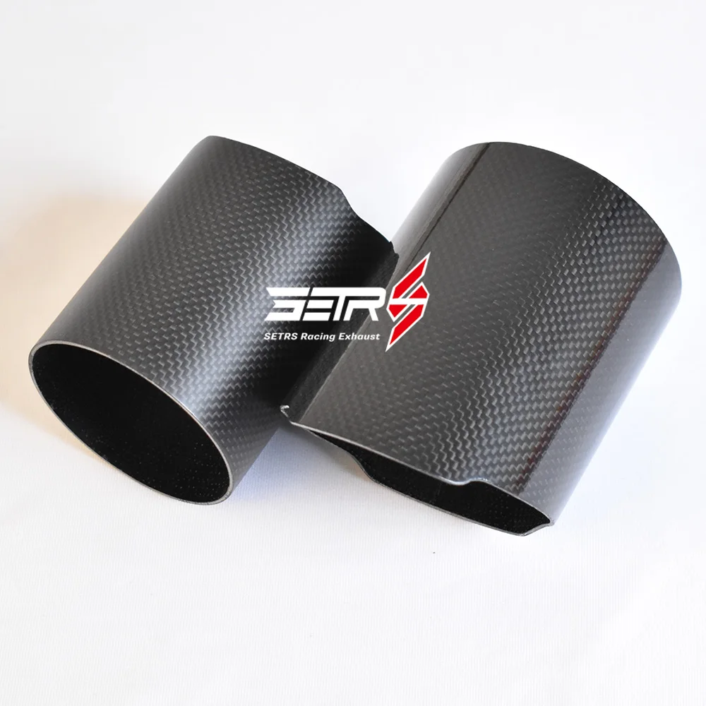 Punta Escape Fibra Carbono Universal Brida Recta - Accesorio Tuning Automóvil - imagen 4