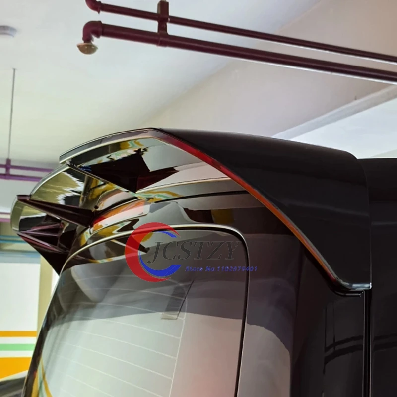 For Mercedes Benz V Class Vito V260 V260L Rear Trunk Spoiler Wing Lip Black LED with light 2016-2023