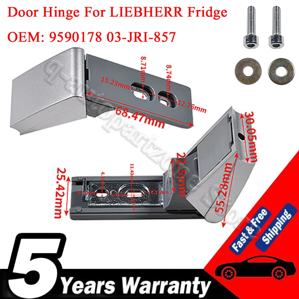 Par bisagras puerta frigorífico Liebherr 9590178 – 03-JRI-857