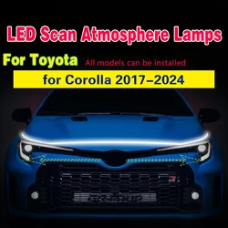 Tira LED decorativa capó Toyota Corolla 2017-2024 – Luces diurnas 12V