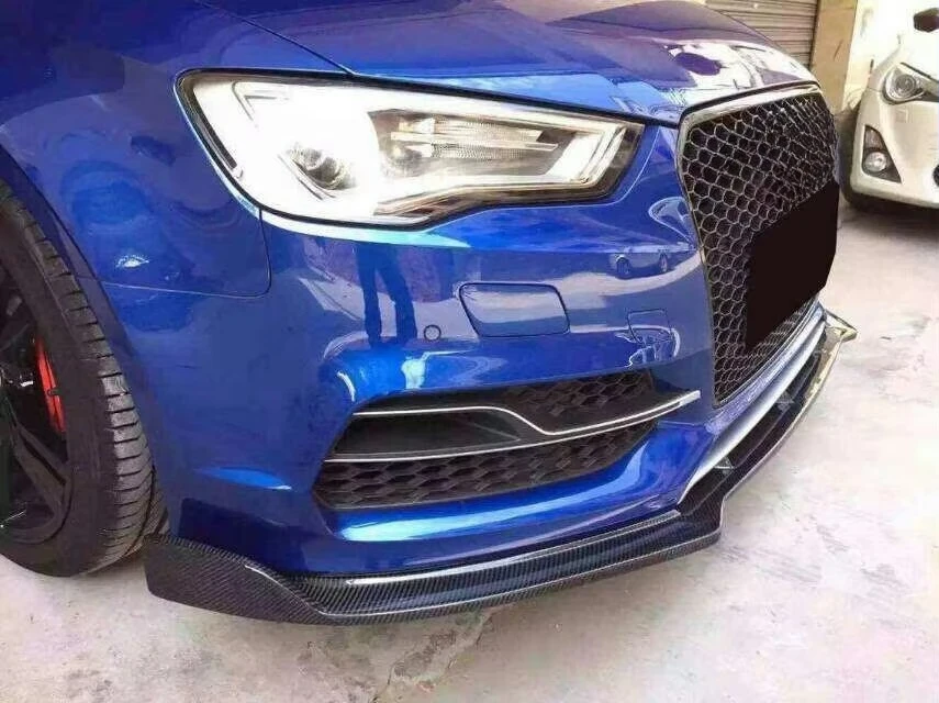 Kit labio delantero fibra carbono estilo RS3 para Audi A3 S-Line S3 - imagen 5