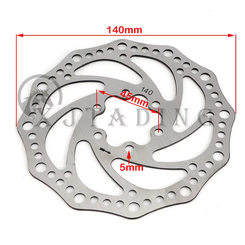 Rotor de freno de acero inoxidable de 140 mm para patinete eléctrico