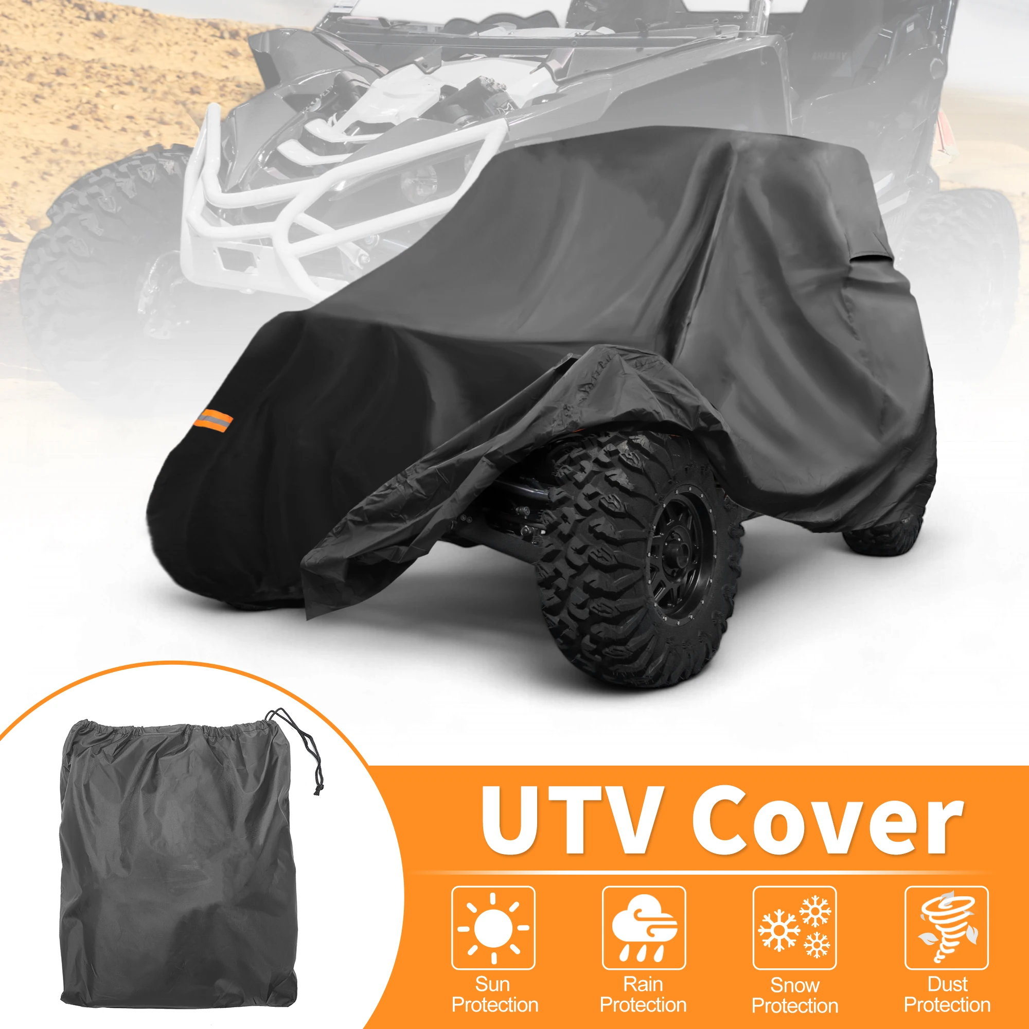 UXCELL cubierta UTV impermeable para exteriores para Yamaha YXZ1000R para Yamaha YXZ1000R SS 210D-PU tela Oxford protección UTV